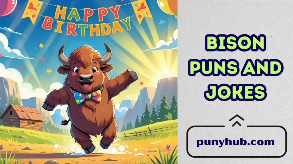Bison Birthday Puns 