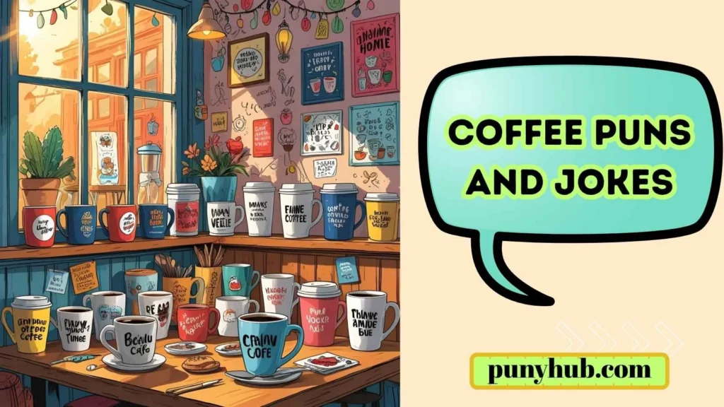 Coffee Puns for Mugs & Merch