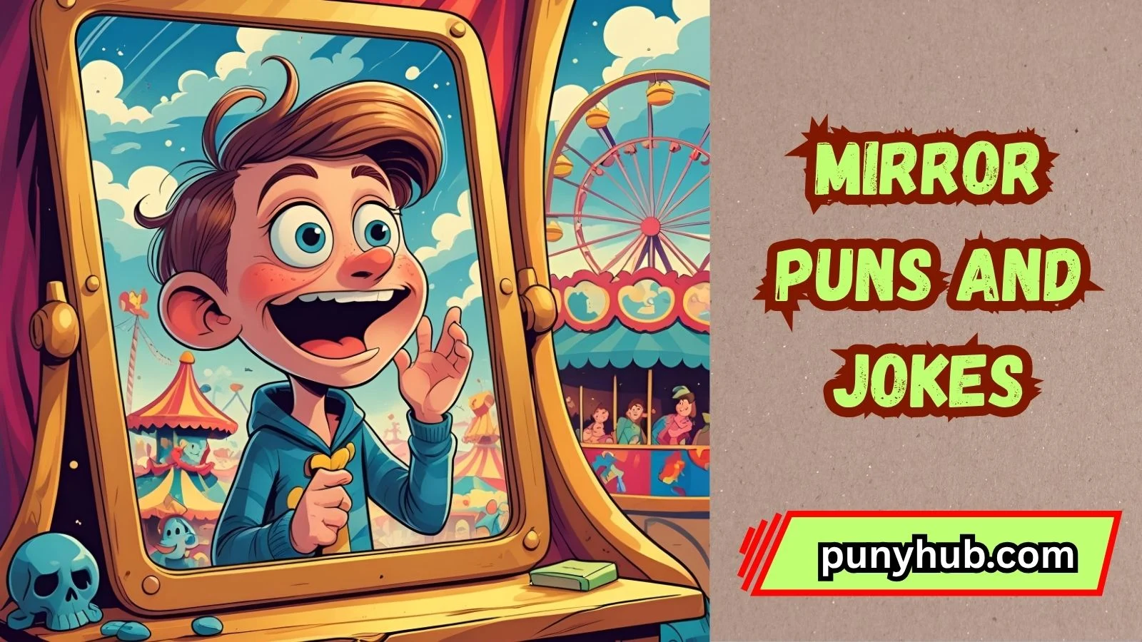 Mirror Puns and Jokes