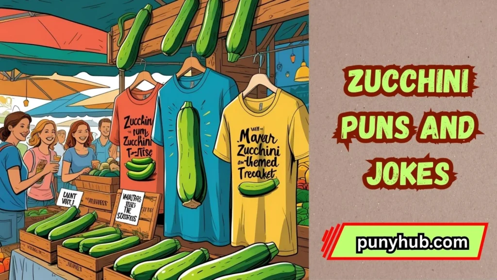 Zucchini Puns for Merch and T-Shirts