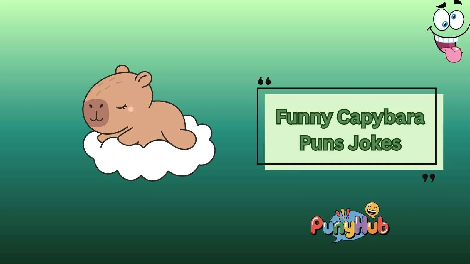 Funny Capybara Puns Jokes
