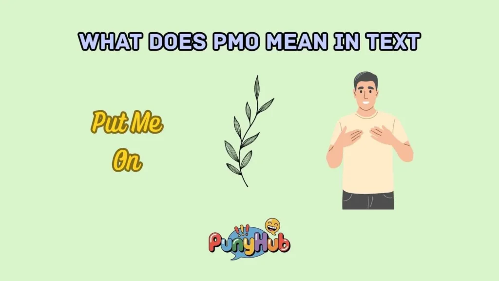 what does pmo mean in text